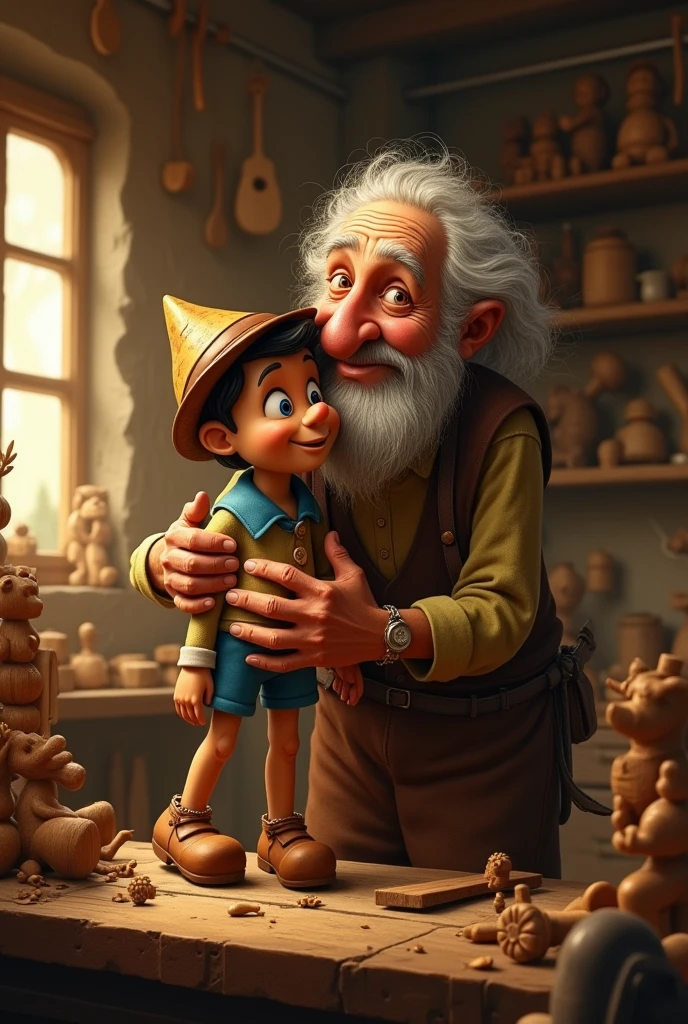 Geppetto and Pinocchio 
