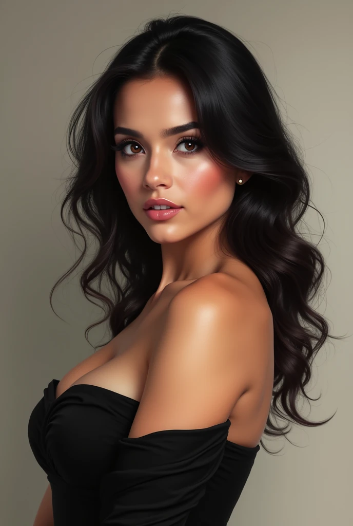 Busty fair malay woman