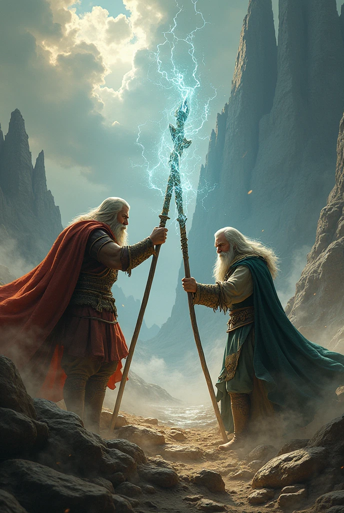 Rendall flag fighting with Gandalf