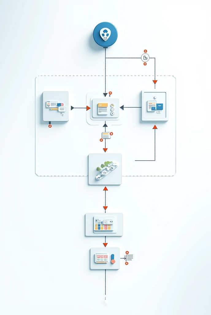 A database flowchart,about a medical clinic