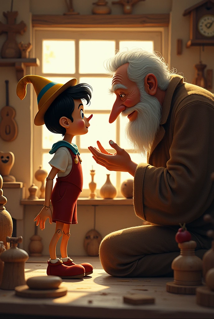 Pinocchio and Geppetto Panel