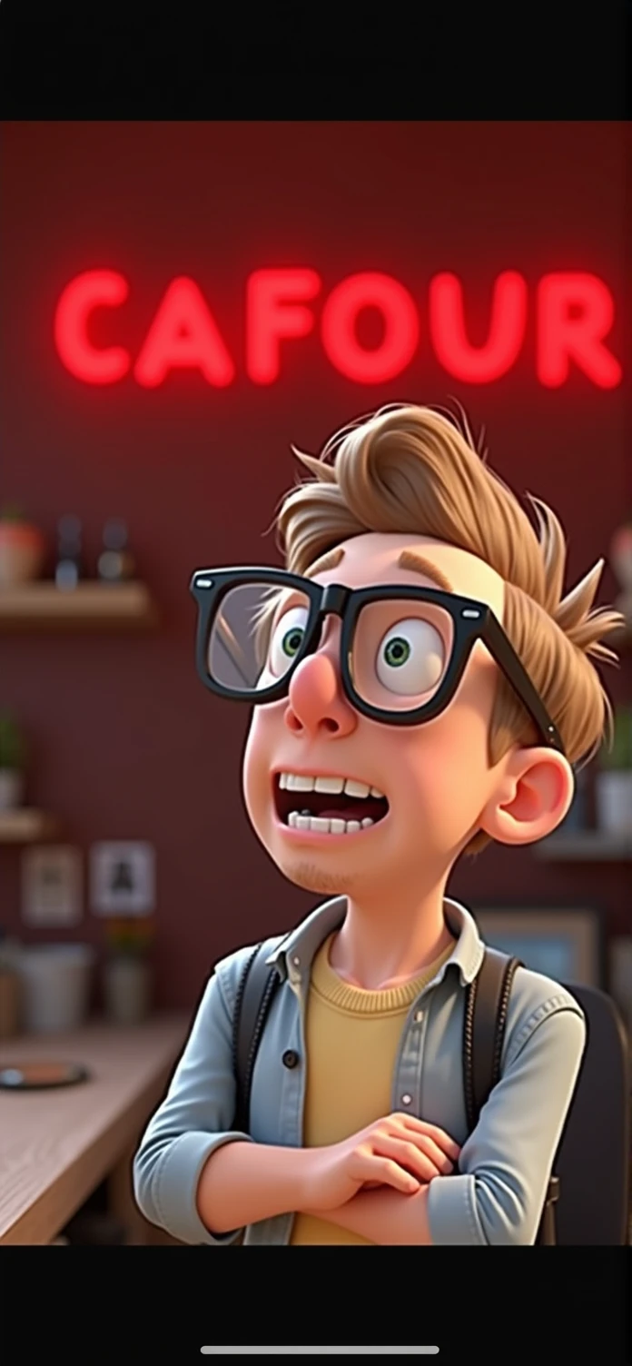 Cartoon character of a man in black glasses and blue shirt, an animated character, stylized character, animation style rendering, 3d stylized, Arnold Maya rendering, Stylized 3D rendering, toon render screenshot, 3d character, 3d character, Stylized 3D rendering, 3D character rendering, cartoon character, Personagem de close up, character posing, (Pixar-style) (master part:1.2) (bokeh) (best qualityer) (skin detailed) (detailed texture) (8k) (Argilla) (cinematic lighting) (sharp focus