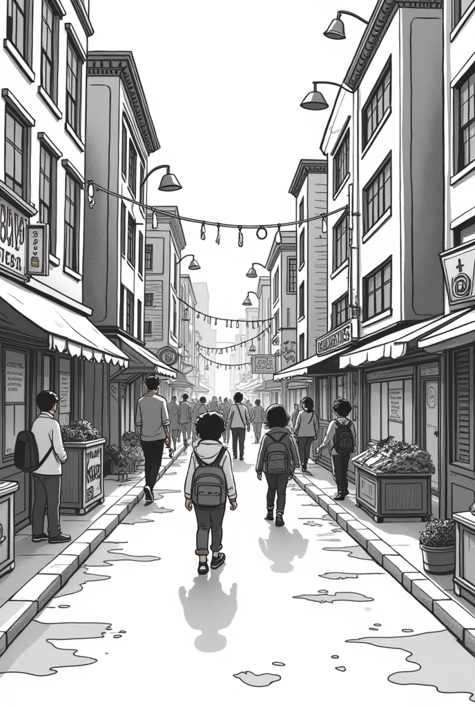 Create a simple child-like line drawing, On the market economy of Germany