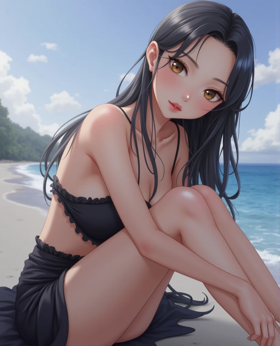 Beautiful woman on the beach