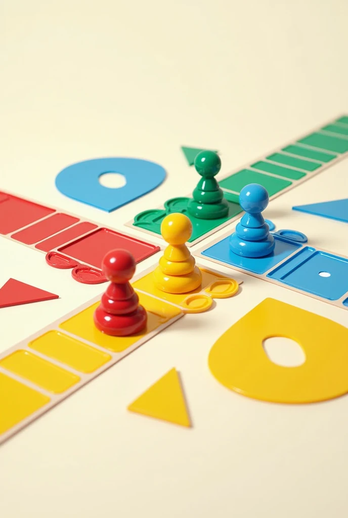 Ludo board with different colors
