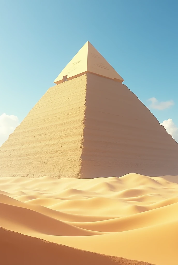 A striking image of the Great Pyramid of Giza. This highlights the historical significance of the pyramids.