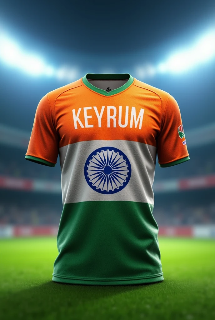 Indian flag jersey with Keyrun name