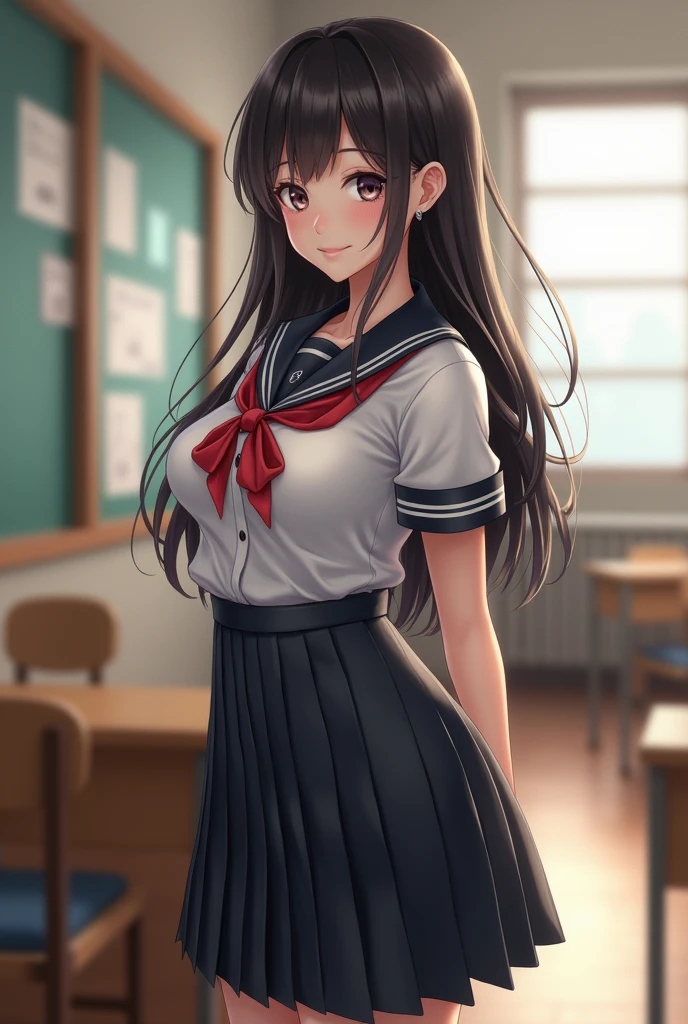 1 female student has 130 cm bust 