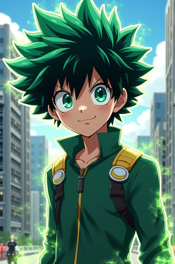 Generate an image of deku from Boku no Hero academia
