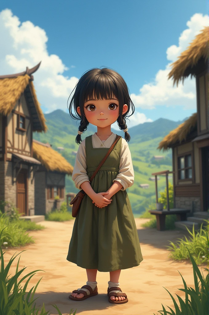 A girl in village