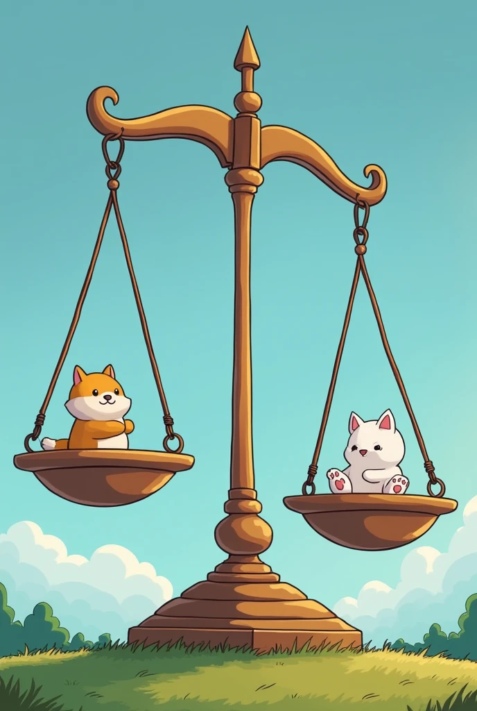 I created a simple cartoon about inequality with a scale