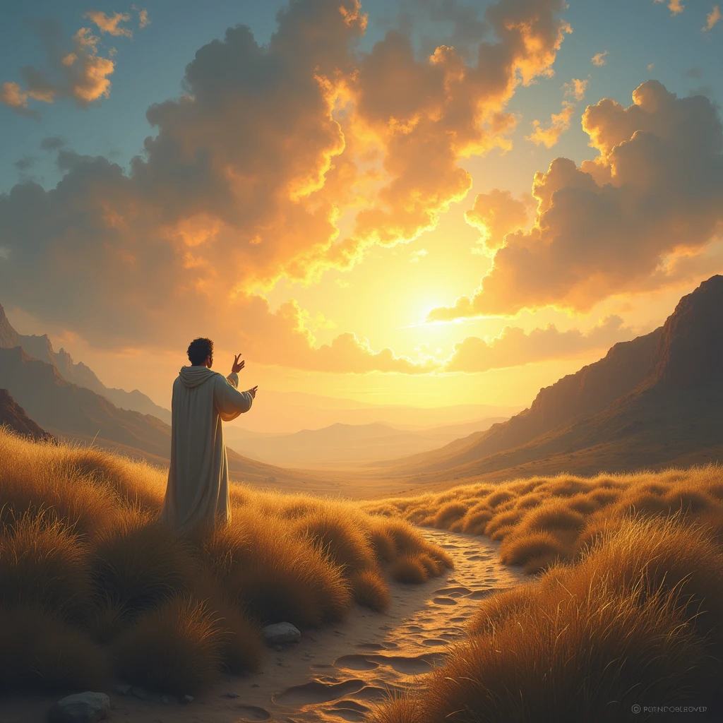 illustrate the biblical text: voice of one crying in the wilderness, prepare the way of the Lord