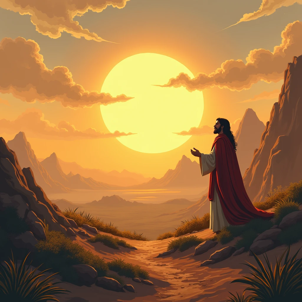 illustrate the biblical text: voice of one crying in the wilderness, prepare the way of the Lord