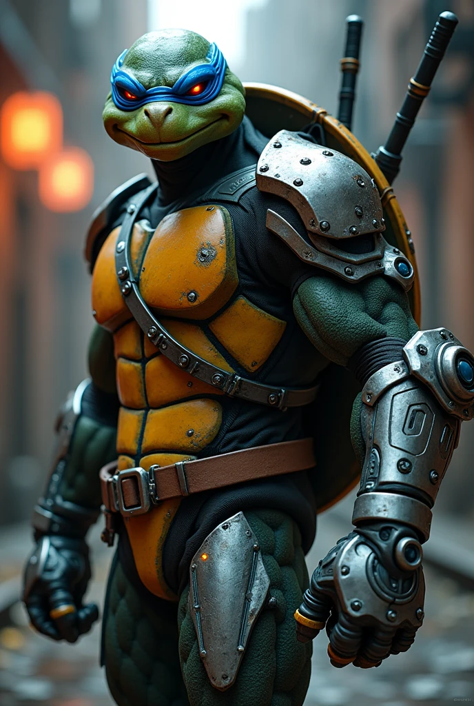 Rafa from the ninja turtles using robotic armor