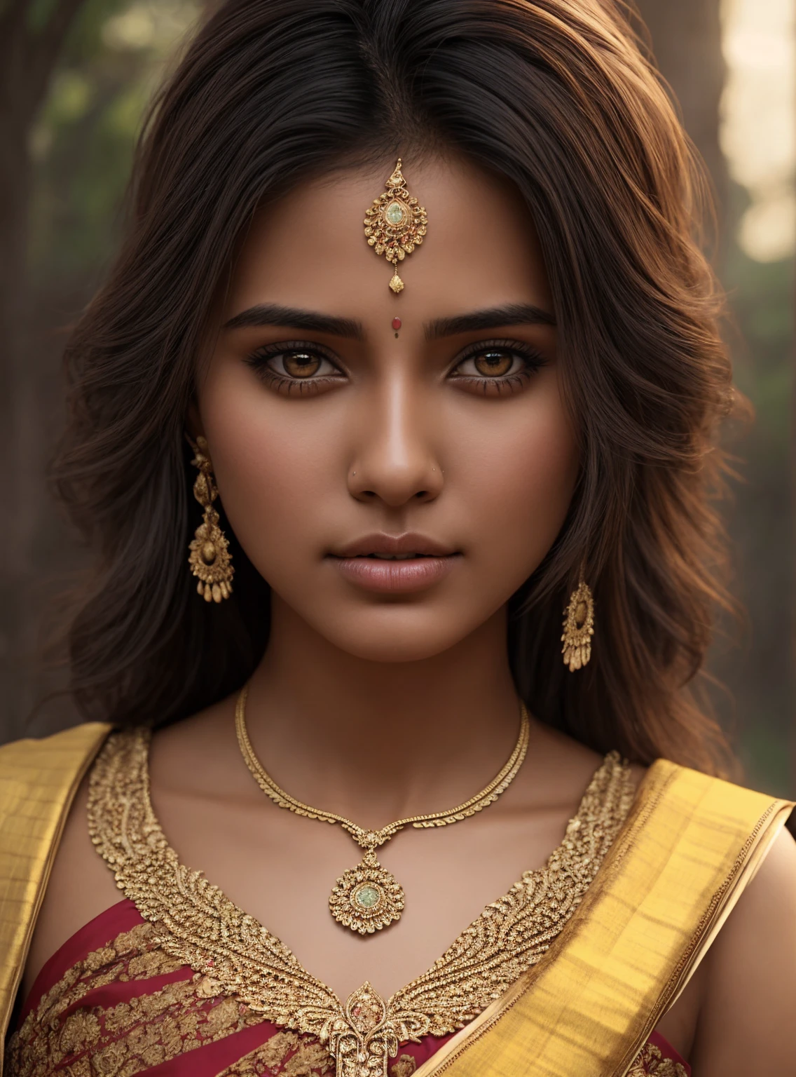 Btflindngds, a beautiful Indian girl, (intricate:0.3) eyes, mid shot, photograph by artgerm and (greg rutkowski:0.3), portrait photo 