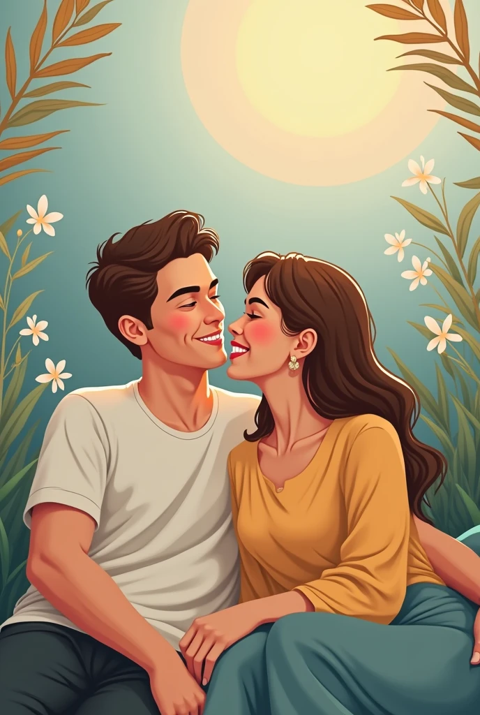 main image:
A couple in a positive and intimate situation, but in a subtle and elegant way, without being explicit. They should be happy and relaxed, conveying a sense of confidence and satisfaction.
texto:
Um slogan chamativo SOM “Recupere Sua Confiança na Hora H” ou “Transforme Seus Momentos de Intimidade”.
A brief supporting text highlighting the benefits of the product, SOM "Visible results, without complications" ou "Experience new confidence with our innovative product".
Design e Cores:
Use warm and inviting colors, SOM tons de azul ou verde, that transmit calm and confidence.
Keep the design clean and modern, with clear and legible fonts. Include discreet icons or symbols that represent well-being and confidence.
Call to Action:
Include a clear call to action, SOM “Saiba Mais” ou “Compre Agora”, with a link or indication of where the user can obtain more information.