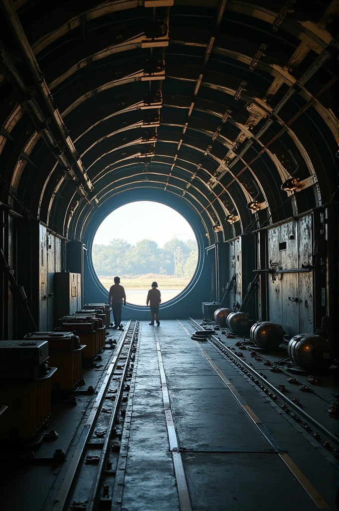 AC 130 Maintenance inside hanggar