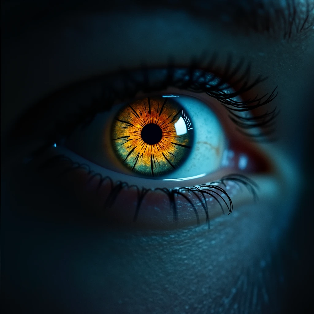 Images that highlight an intense or focused gaze can symbolize the attention that hypnotic marketing seeks to capture..