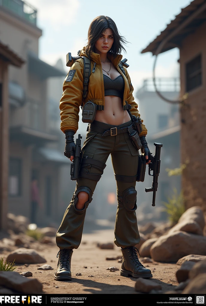 A Kelly do Free Fire em 3D