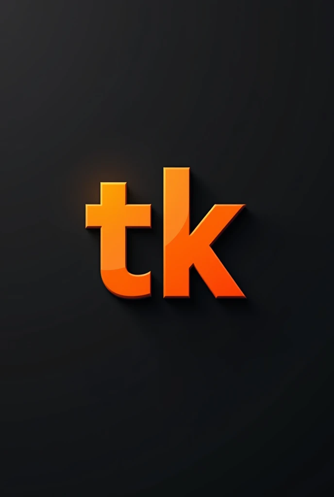 2d Logo
Orange letters
Using the letters TK
Dark grey background