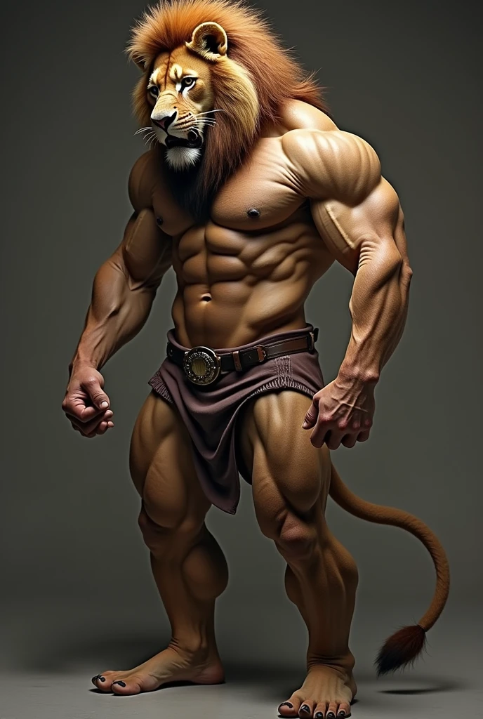 male,muscle,Strong,Like a lion,Headless,naked, Only the body,attractive,Male smell,Bestiality,Covered with animal fur(neck,Shoulder,Outside of the arm,thigh,abdomen,instep)