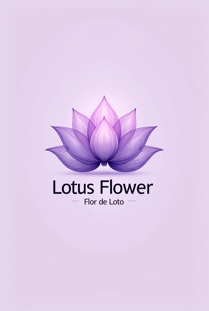 I need a logo for my makeup company, an understandable logo, The company is called Lotus Flower, The logo has to be a synthesized, legible lotus flower, nice easy to understand and the corporate colors are lilac, and pastel purple more options, But don&#39;t forget the name, which is Lotus Flower in Spanish. More options are to put the name in Spanish in the middle of the flower, another in Spanish. 