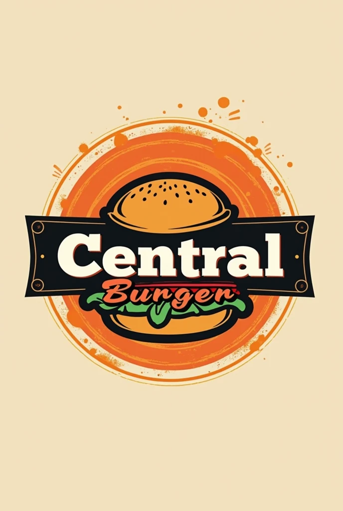 Make a burger logo that says “central burger”