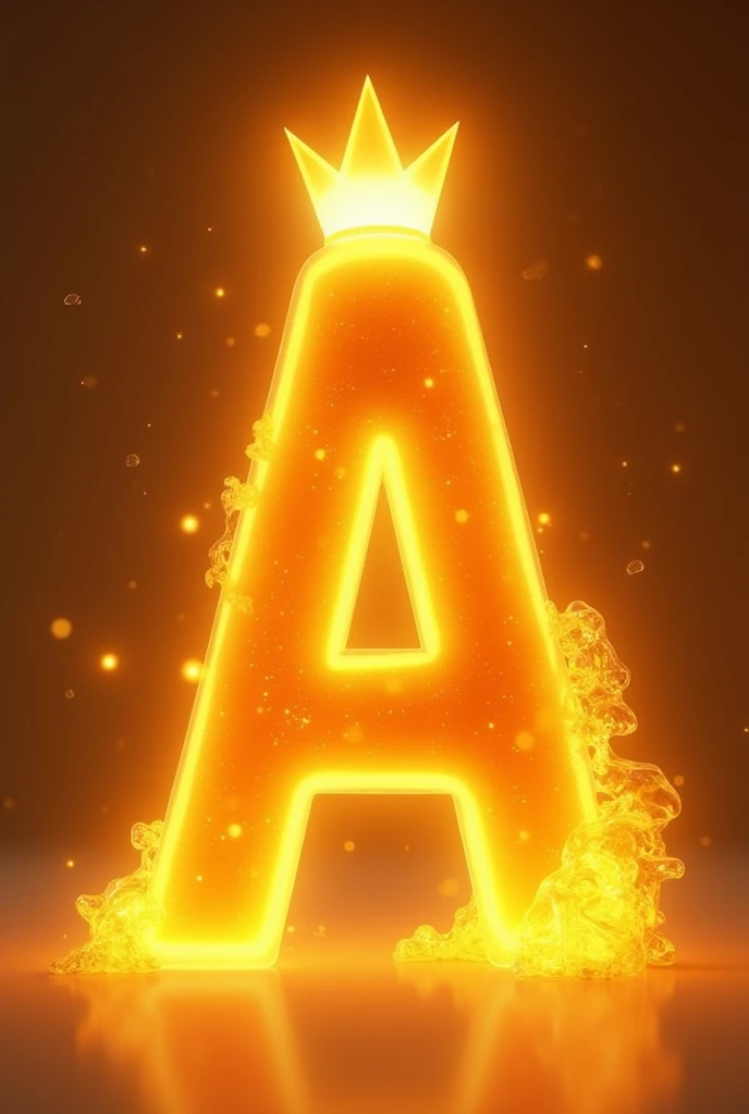 A lively character with an aura of energy and warmth. A is personified as a glowing, golden figure with a bright, sun-like presence. A's form is fluid, shifting slightly between a stylized letter A and a humanoid shape. A wears a crown made of sunrays, symbolizing new beginnings and opportunities.