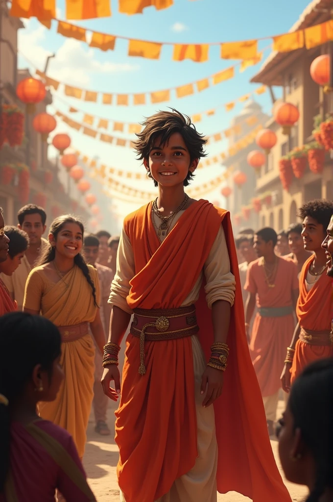 The village celebrates Arjun as a hero for his selfless act.