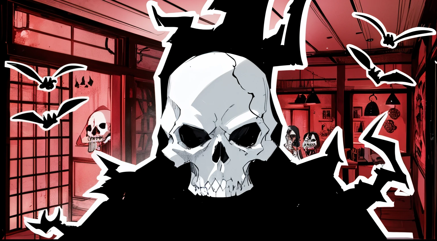 Skull, grim reaper, death, shinigami