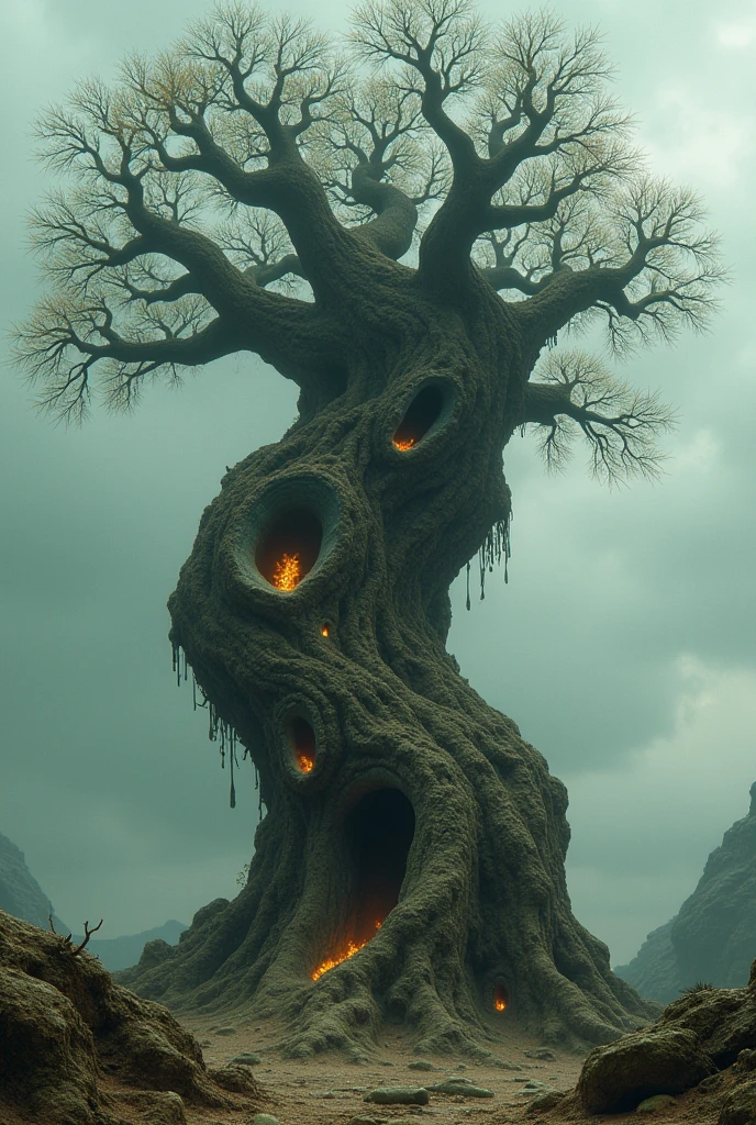 a tree with vaginas 
