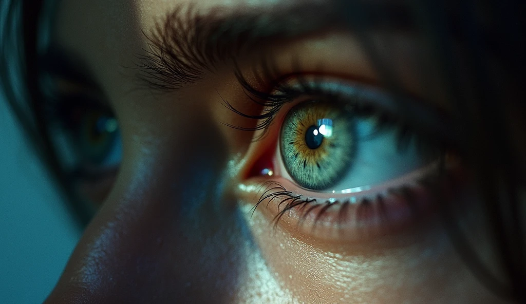 Images that highlight an intense or focused gaze can symbolize the attention that hypnotic marketing seeks to capture..
