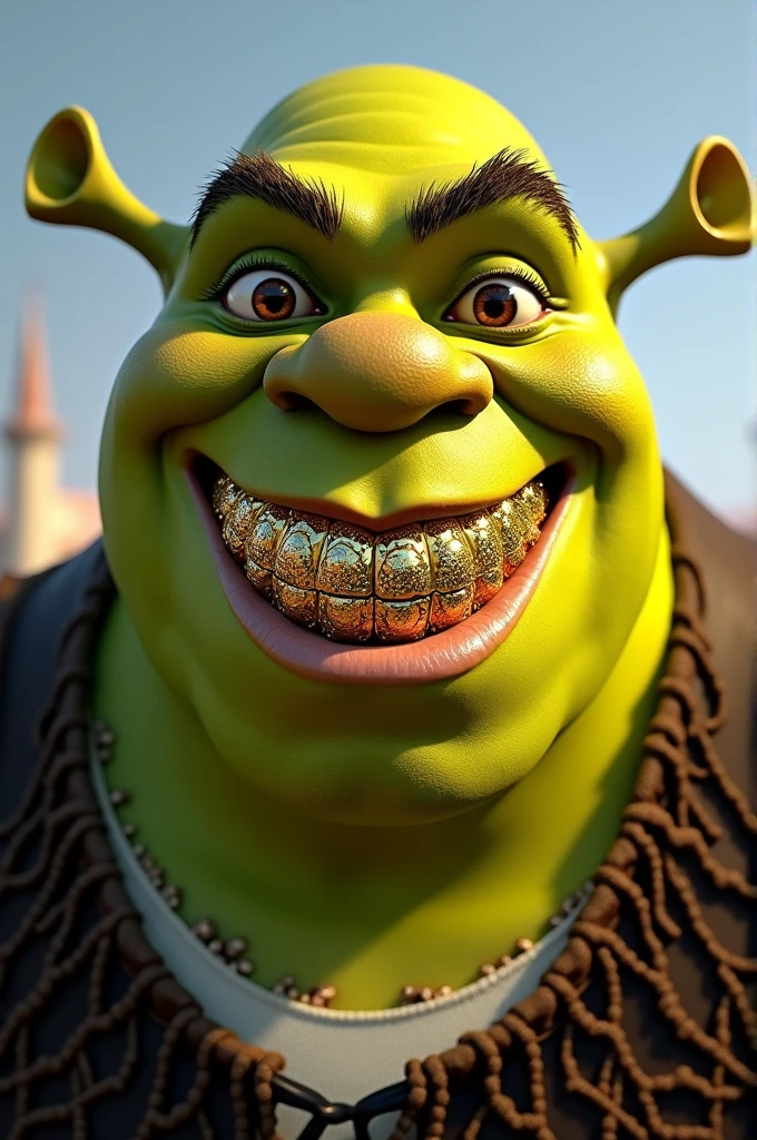 Shrek con grillz