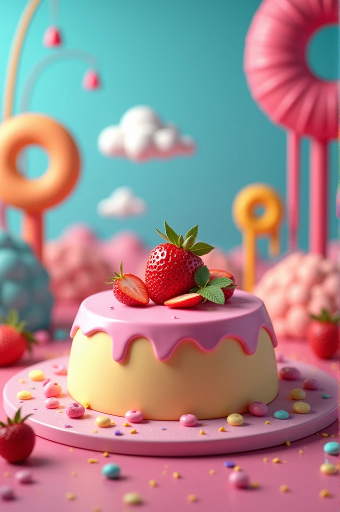 Create an image written Combo 2 containing a pudding image in the background.