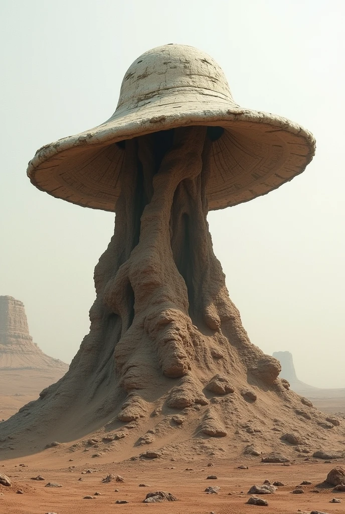 A hat-shaped skin crust