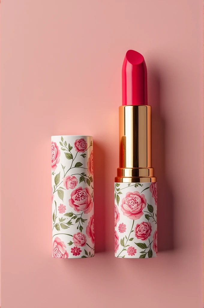 Lipstick floral packaging