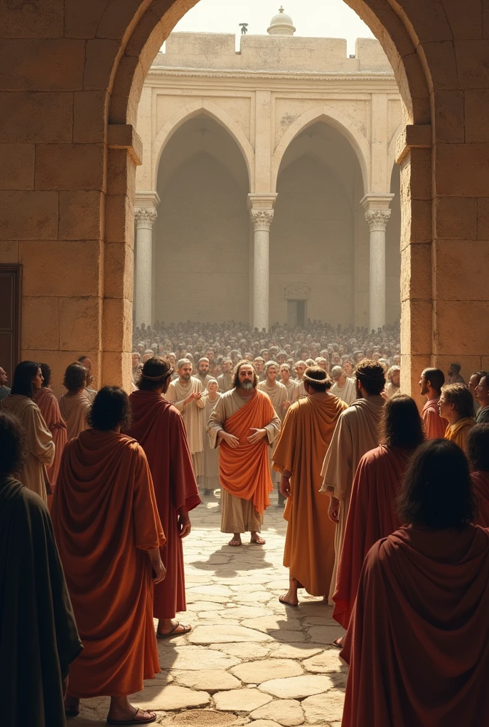 4. cuarta Etapa: Crossroads of the Church (year 48 d.c.))
Difficulties arise between Judeo-Christians and Hellenistic Christians. Jewish law must be obeyed?, circumcision?, etc. concilio de Jerusalén