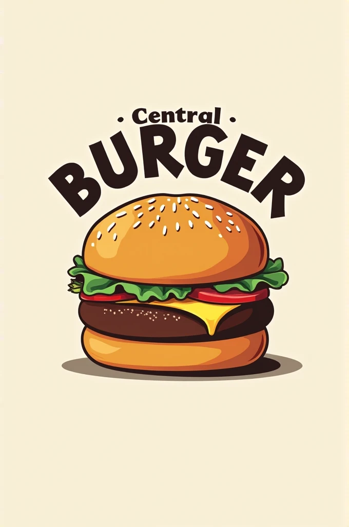 Make a burger logo that says “central burger”