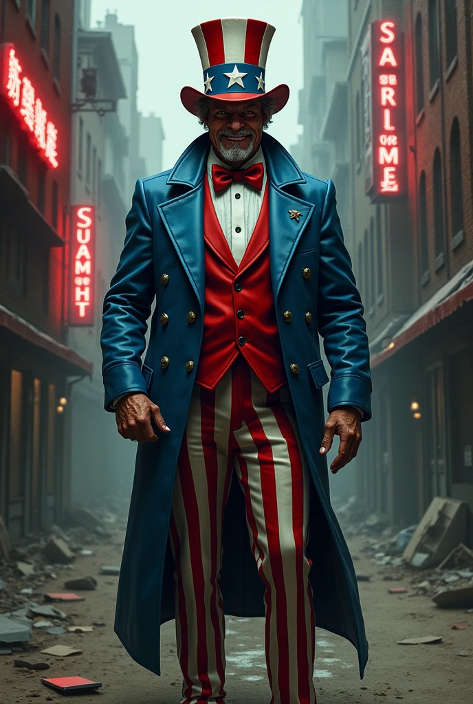 Crime master gogo as uncle sam

