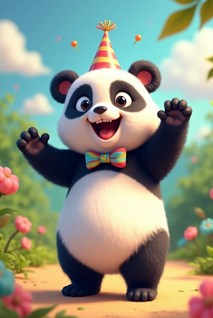 Panda mascot 