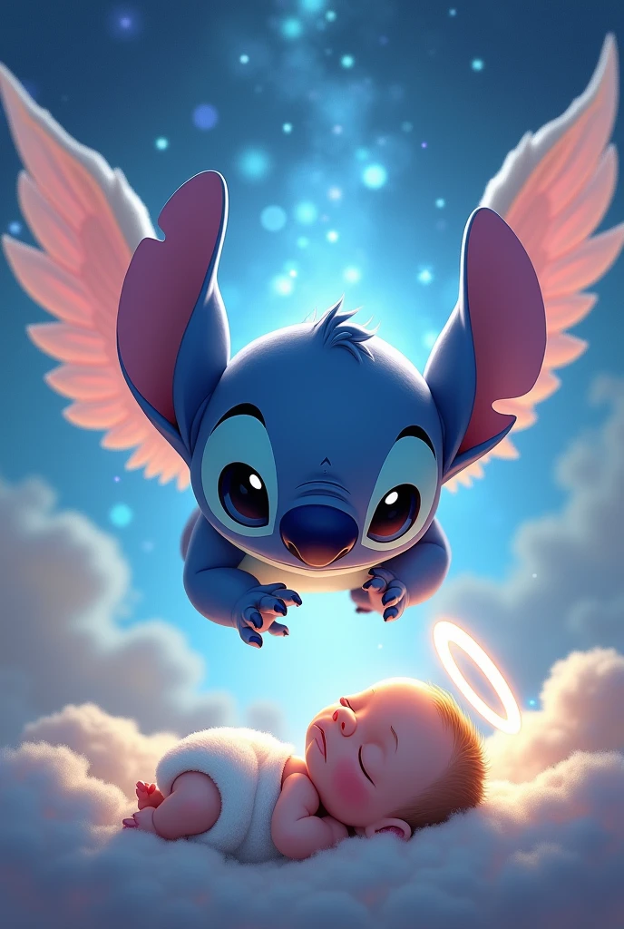 Stitch angel and his baby