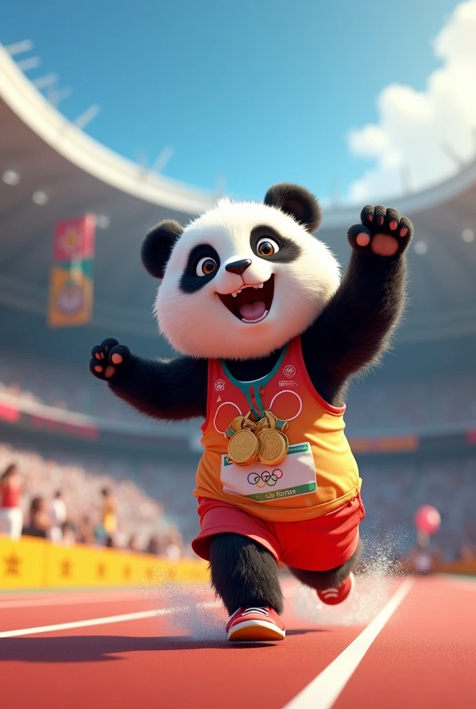 Panda mascot olympics