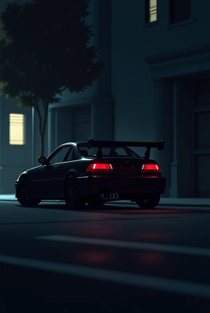 Black Honda logo in 2d with date next to it August 9th, drunk late
