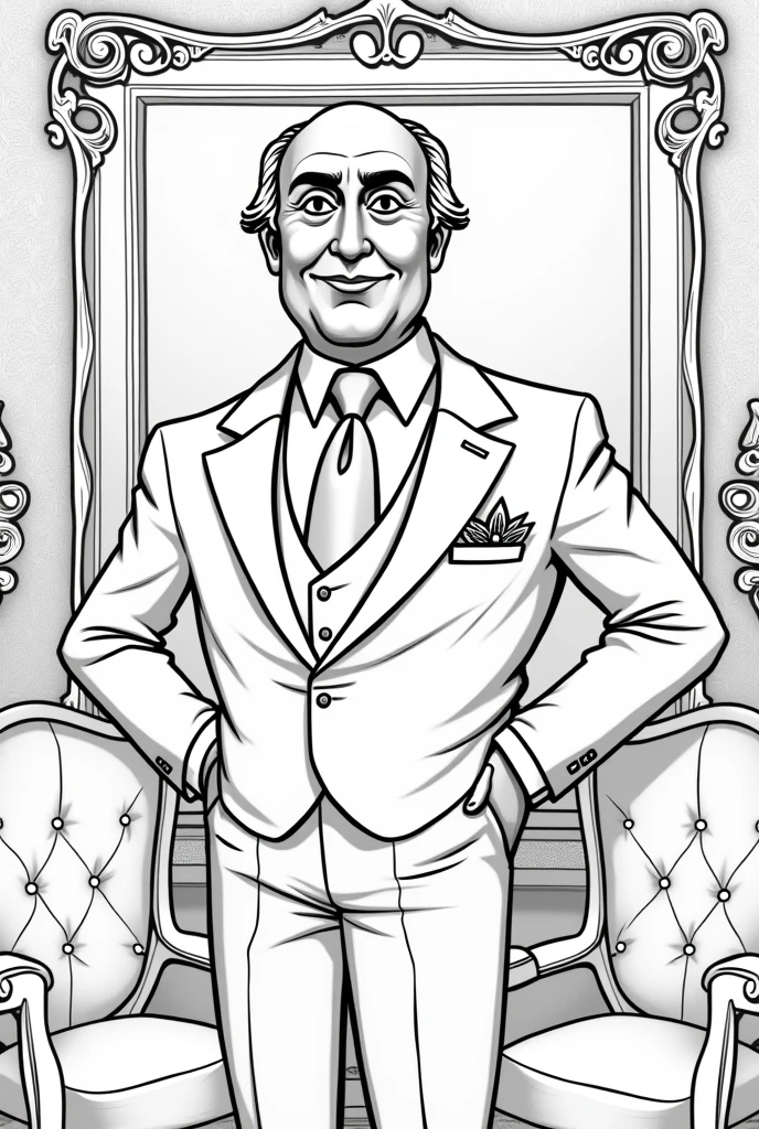 create a coloring book of a bourgeois