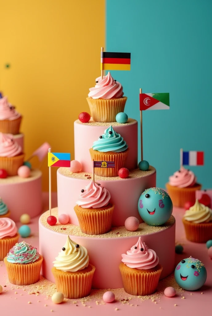 Edible flags and desserts