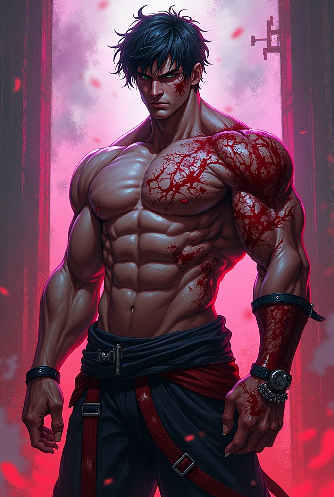masculine, アニメ,bonitas, appealing, pesicopada, bloodstains,
