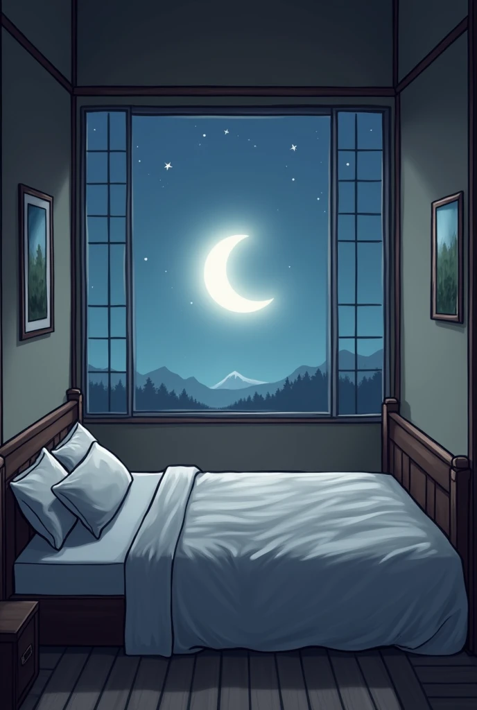 before sleep,bed,Moonlight Bedroom,god々Shii,Economic fortune