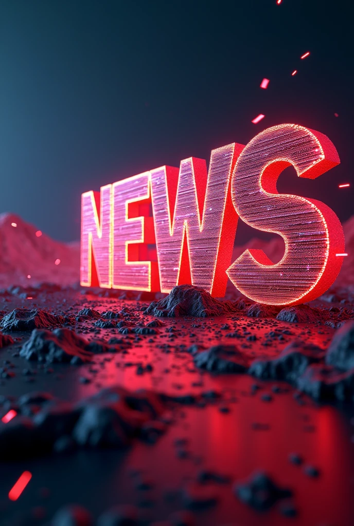Pulsating news with letters