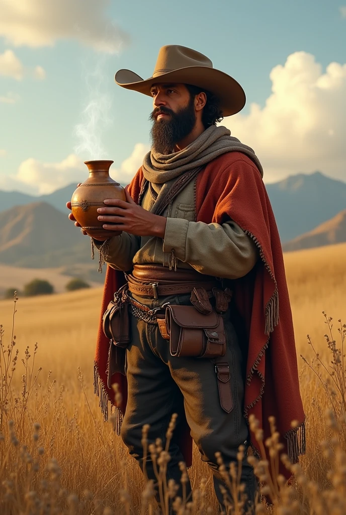 A gaucho drinking chimarão 