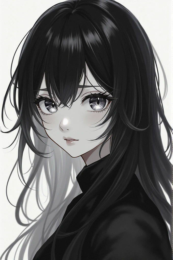 Make me a black and white haired girl with these values ABUNDANCE COOPERATION FLEXIBILITY LOYALTY FORGIVENESS ACCEPTANCE